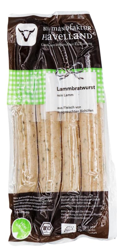 Biomanufaktur Lammbratwurst