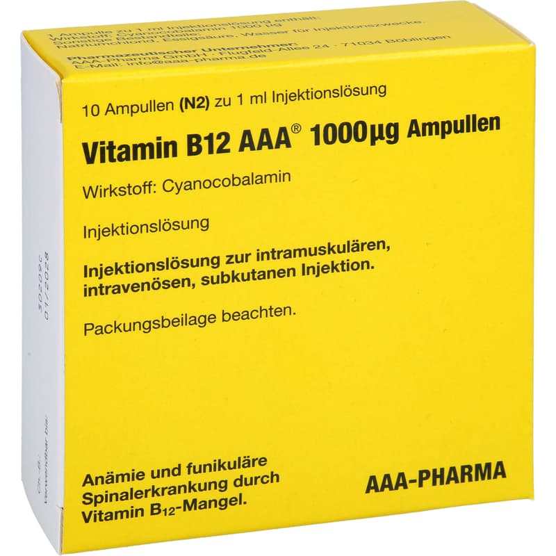 VITAMIN B12 AAA 1000 μg Ampullen Injektionslsg.