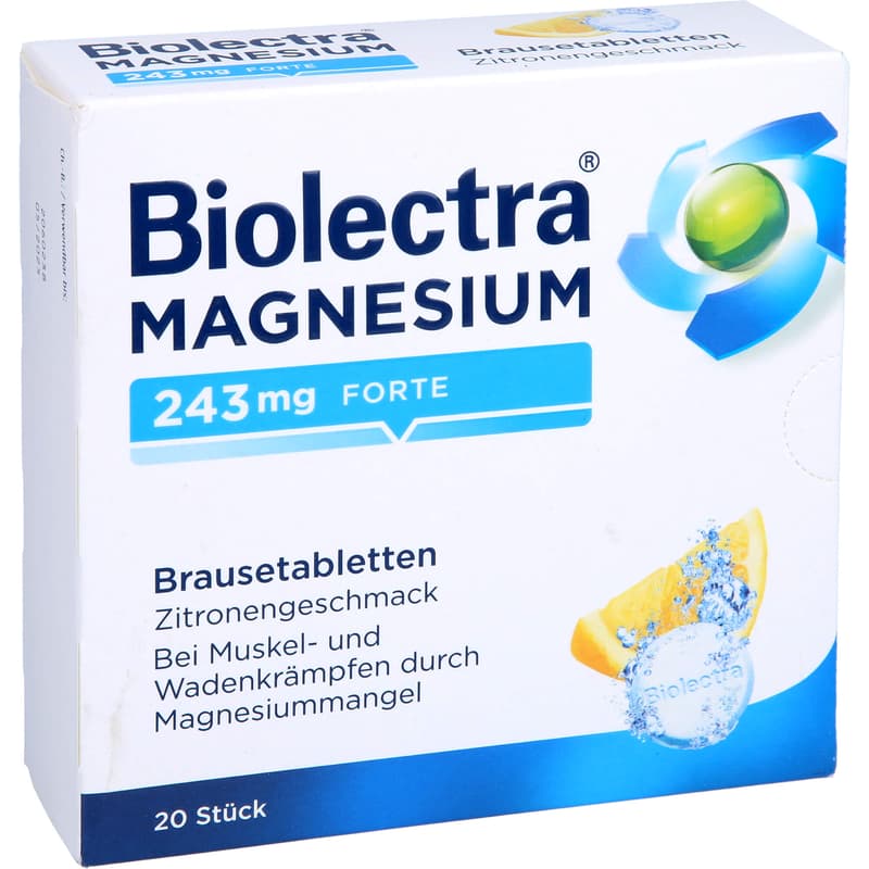 BIOLECTRA Magnesium 243 mg forte Zitrone Br.-Tabl.