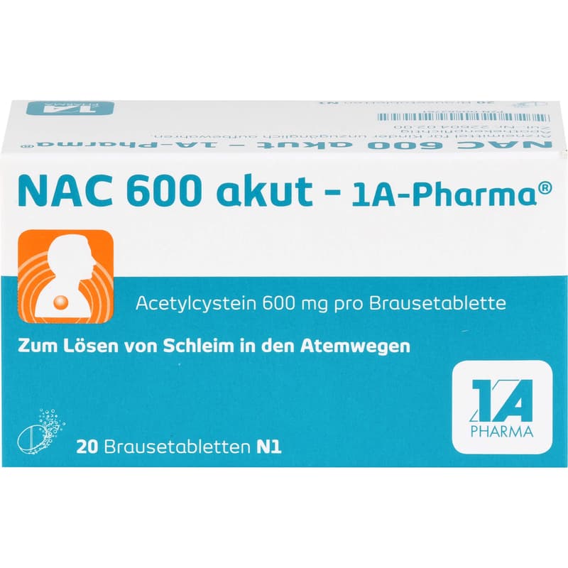 NAC 600 akut-1A Pharma effervescent tablets