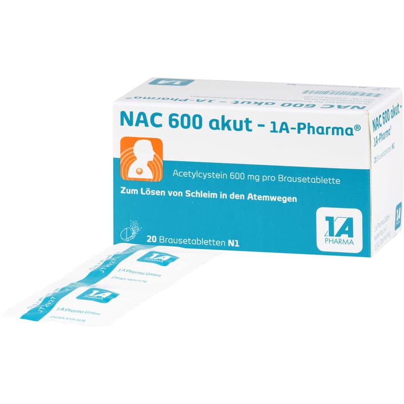 NAC 600 akut-1A Pharma effervescent tablets