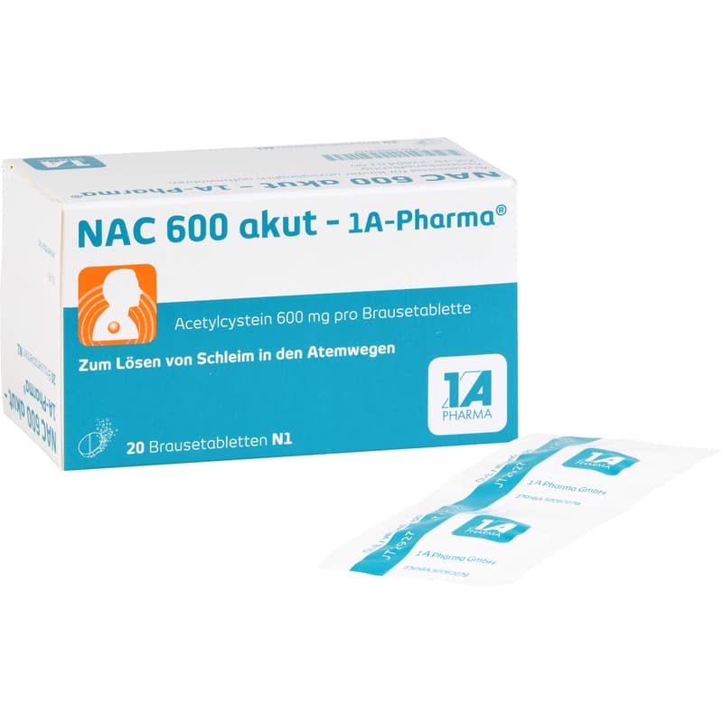 NAC 600 akut-1A Pharma effervescent tablets