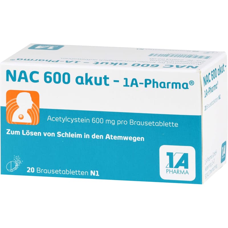 NAC 600 akut-1A Pharma effervescent tablets