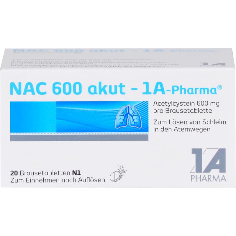 NAC 600 akut-1A Pharma effervescent tablets