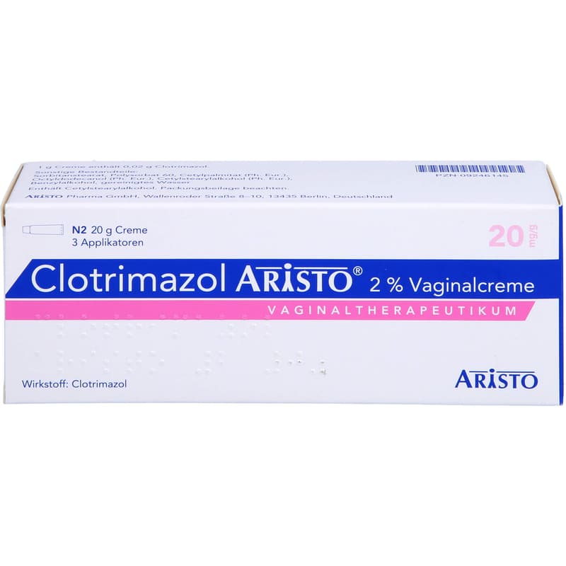 CLOTRIMAZOL ARISTO 2% Vaginalcreme + 3 Applikat.