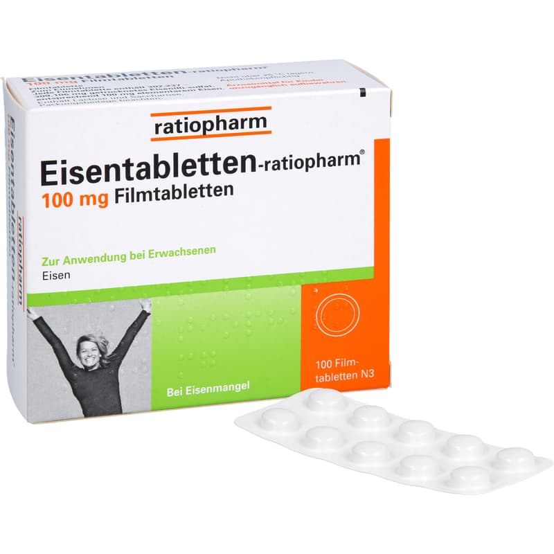 EISENTABLETTEN-ratiopharm 100 mg Filmtabletten