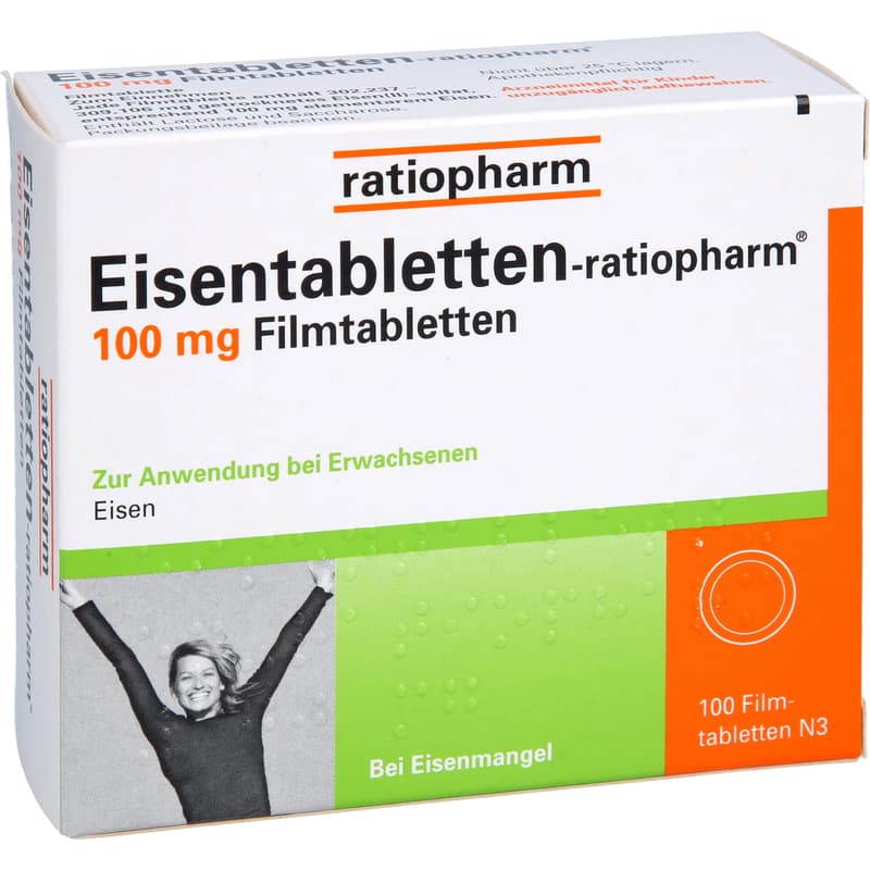 EISENTABLETTEN-ratiopharm 100 mg Filmtabletten