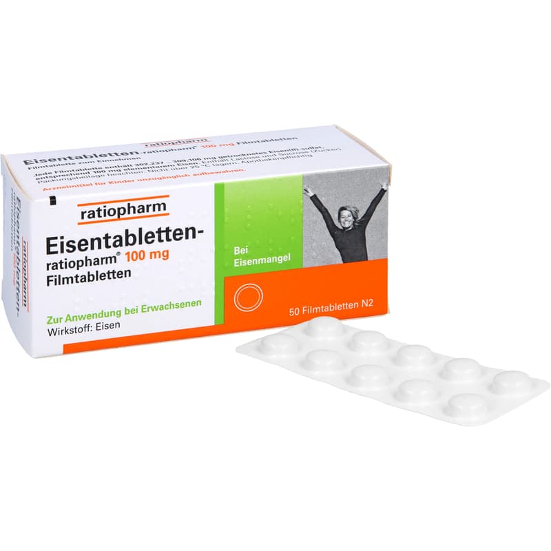 EISENTABLETTEN-ratiopharm 100 mg Filmtabletten