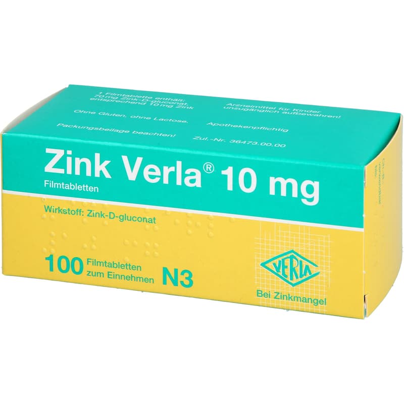 ZINK VERLA 10 mg Filmtabletten