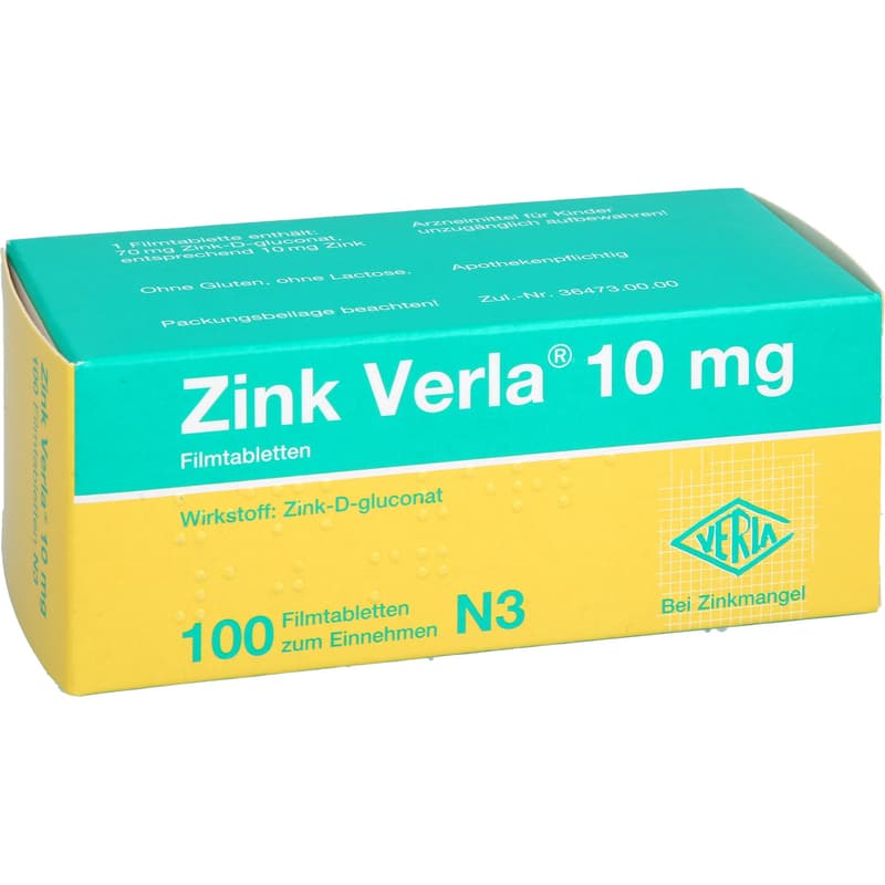 ZINK VERLA 10 mg Filmtabletten