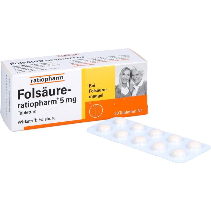 FOLSÄURE-RATIOPHARM 5 mg Tabletten