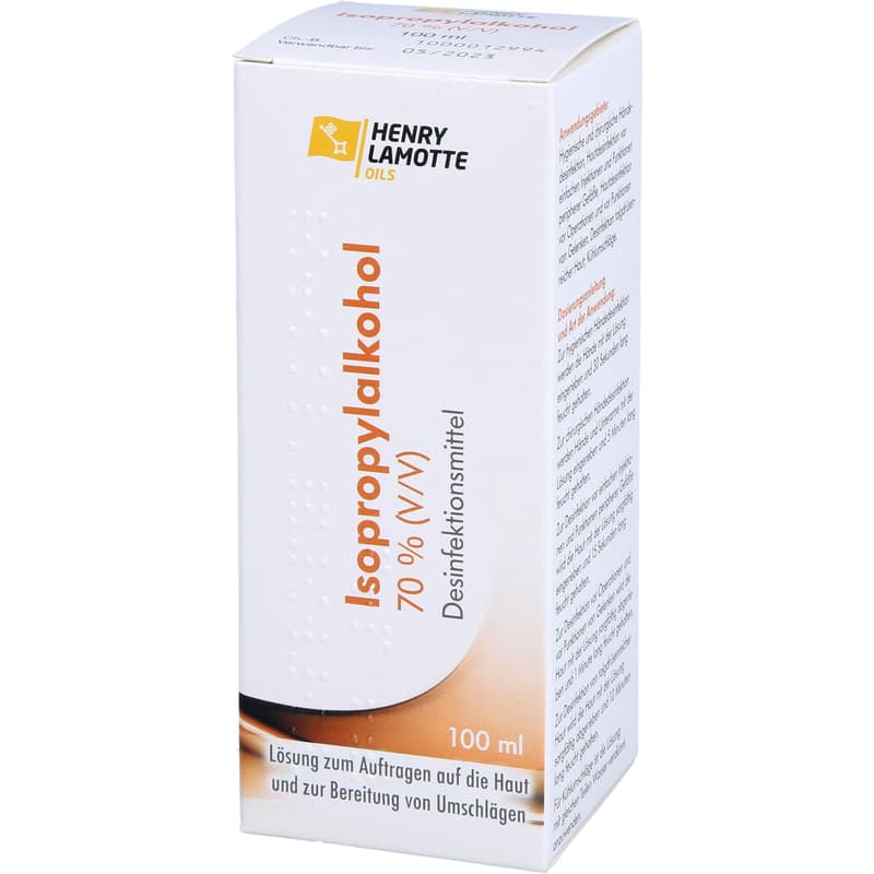 ISOPROPYL ALCOHOL 70% V/V Henry Lamotte