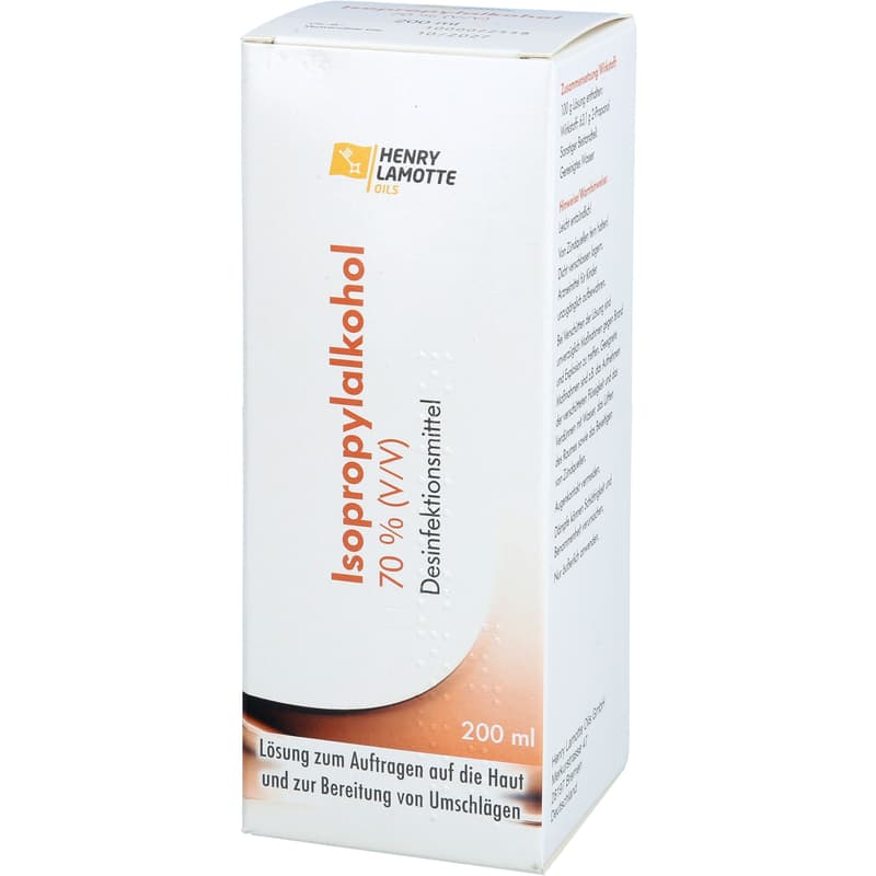 ISOPROPYLALKOHOL 70% V/V Henry Lamotte