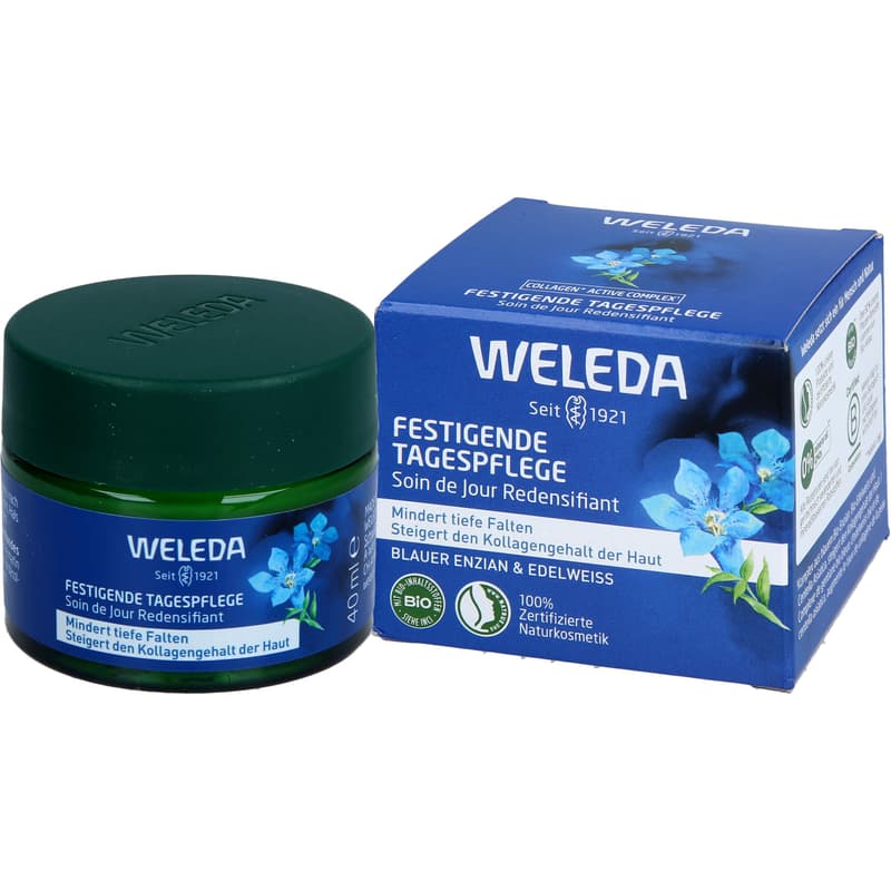 WELEDA festigende Tagespflege blauer Enzian&Edelw.