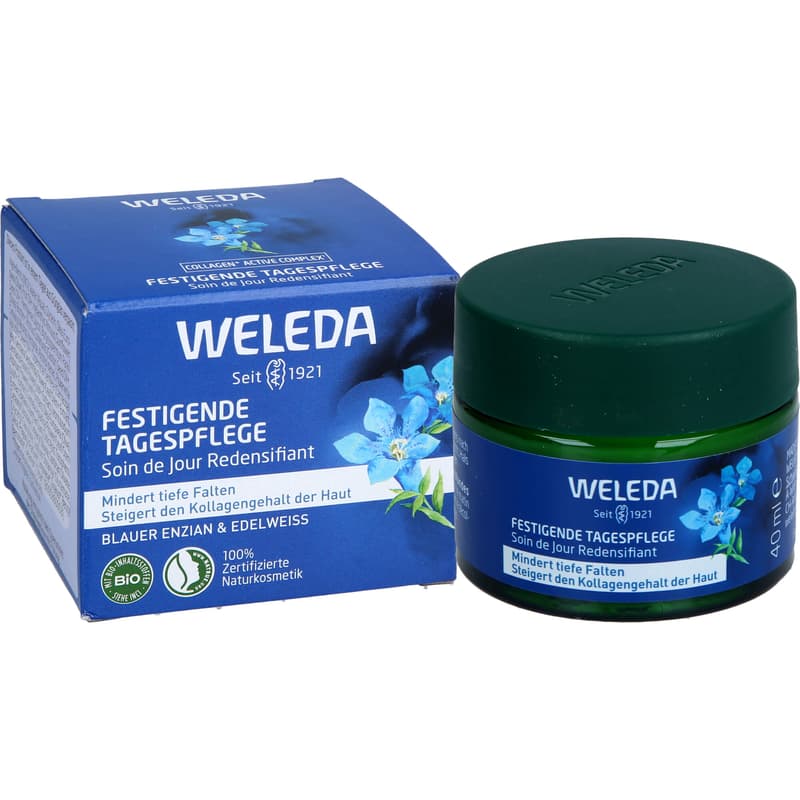 WELEDA festigende Tagespflege blauer Enzian&Edelw.