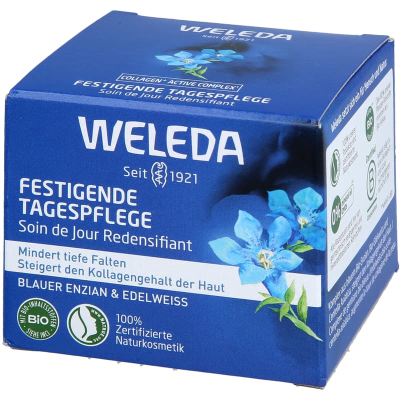 WELEDA festigende Tagespflege blauer Enzian&Edelw.