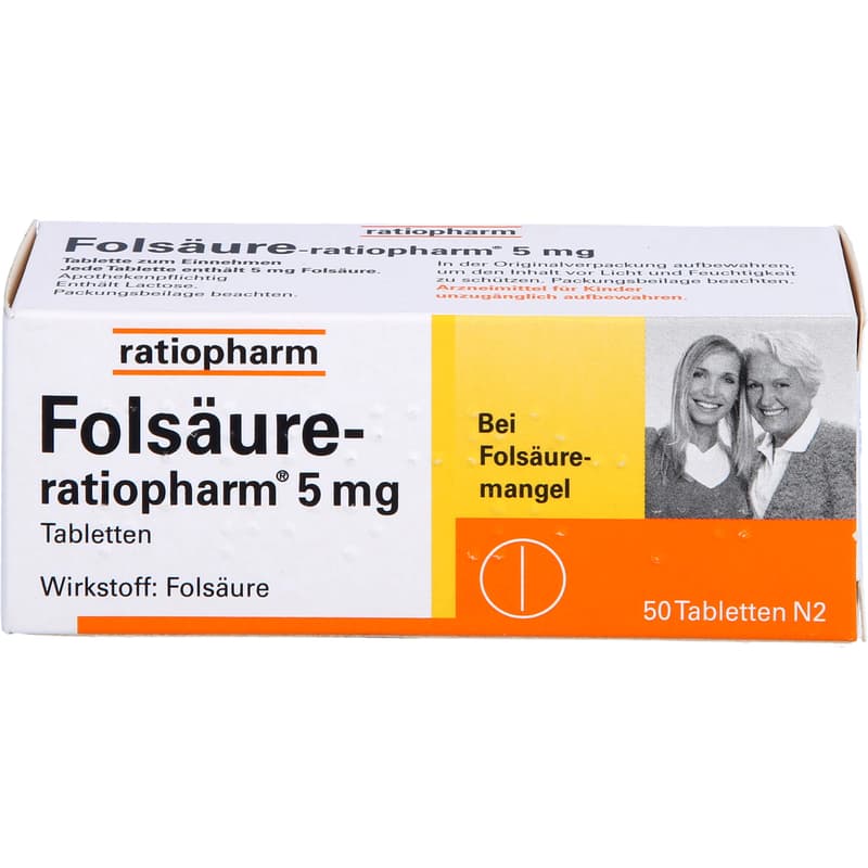 FOLSÄURE-RATIOPHARM 5 mg Tabletten