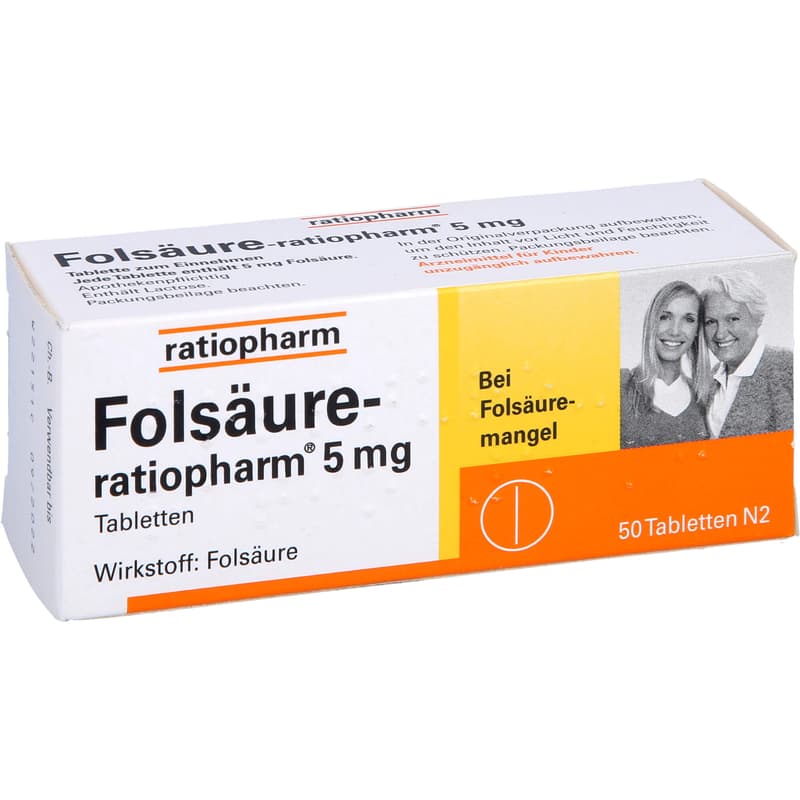 FOLSÄURE-RATIOPHARM 5 mg Tabletten