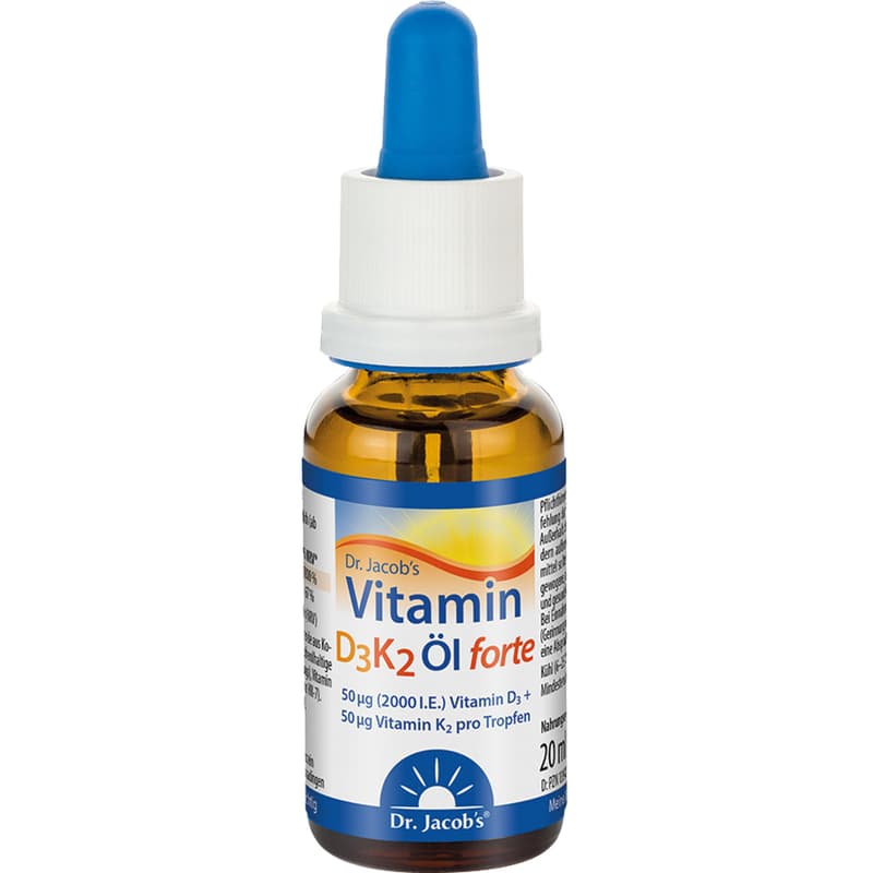 VITAMIN D3K2 Öl forte 2000 I.E. D3+K2 Dr.Jacob's