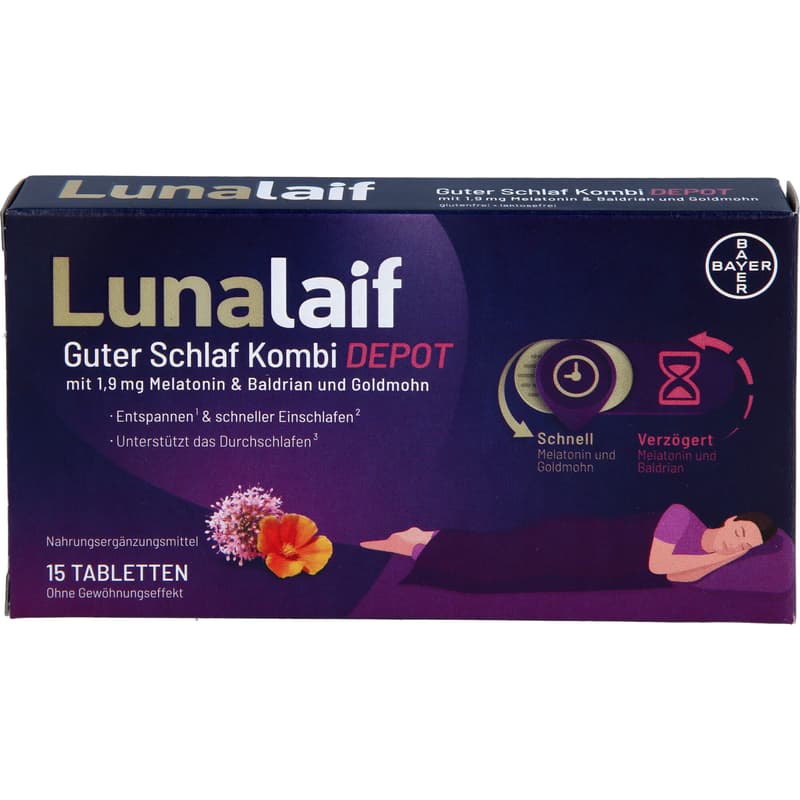 LUNALAIF Guter Schlaf Kombi Depot Tabletten