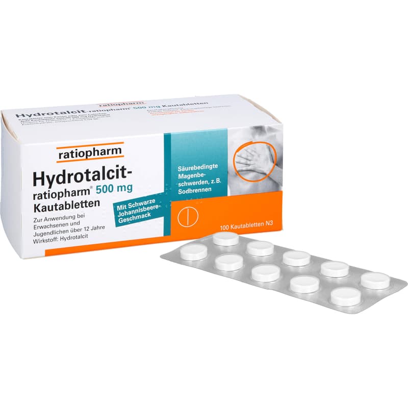 HYDROTALCIT-ratiopharm 500 mg Kautabletten