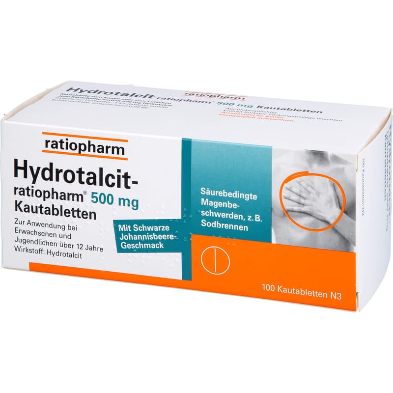 HYDROTALCIT-ratiopharm 500 mg Kautabletten