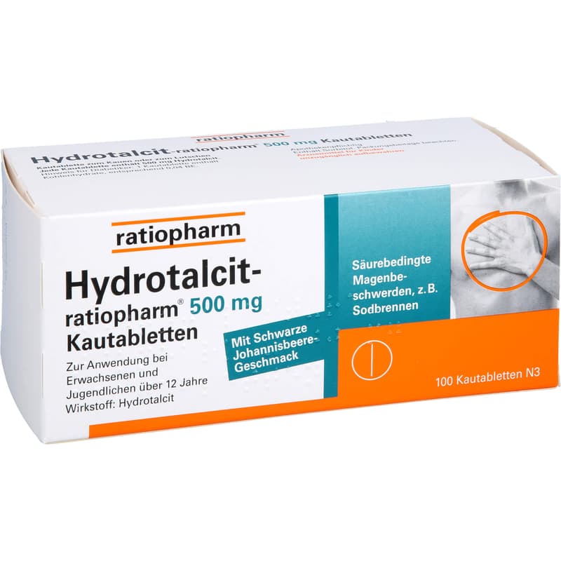HYDROTALCIT-ratiopharm 500 mg Kautabletten