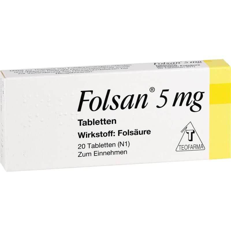 FOLSAN 5 mg Tabletten