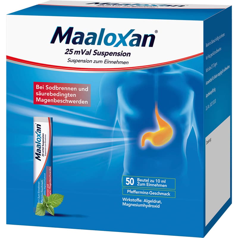 MAALOXAN 25 mEq Suspension