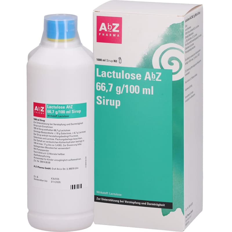 LACTULOSE AbZ 66,7 g/100 ml Sirup