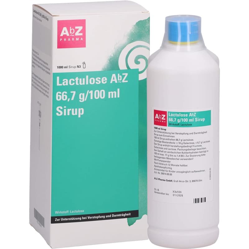 LACTULOSE AbZ 66,7 g/100 ml Sirup