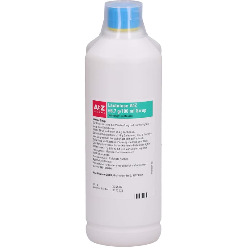 LACTULOSE AbZ 66,7 g/100 ml Sirup