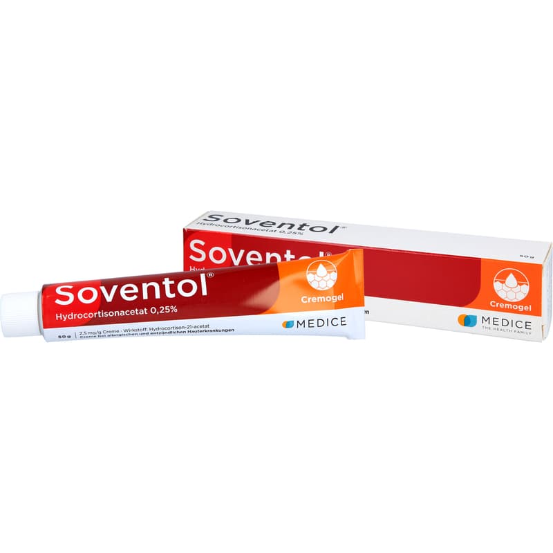 SOVENTOL hydrocortisone acetate 0.25% cream