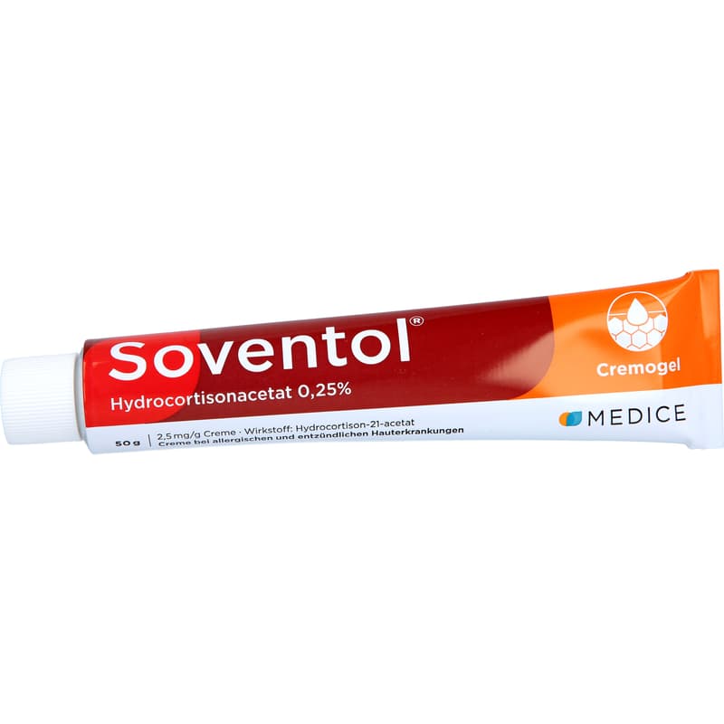 SOVENTOL hydrocortisone acetate 0.25% cream
