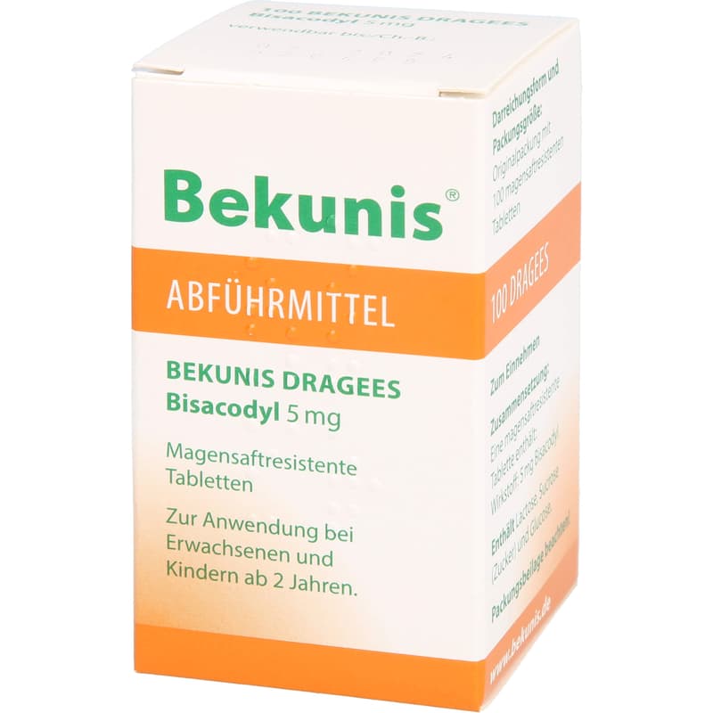 BEKUNIS Dragees Bisacodyl 5 mg magensaftres.Tabl.