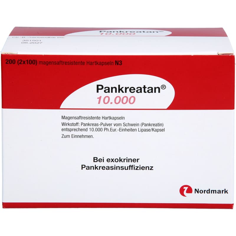 PANKREATAN 10.000 magensaftresistente Hartkapseln