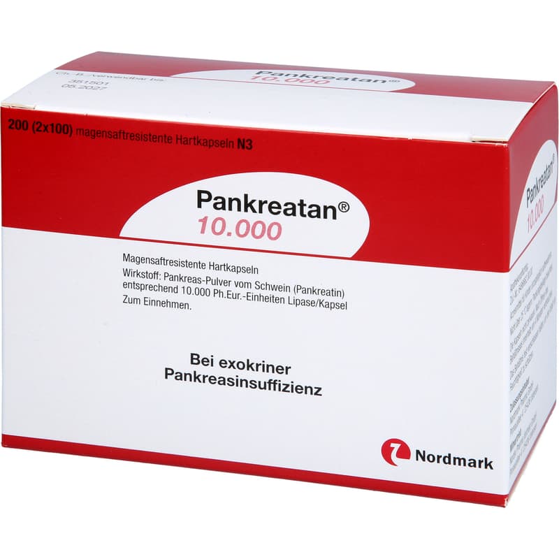 PANKREATAN 10.000 magensaftresistente Hartkapseln