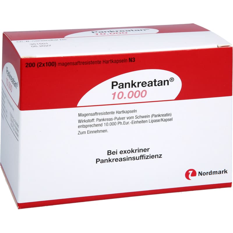 PANKREATAN 10.000 magensaftresistente Hartkapseln