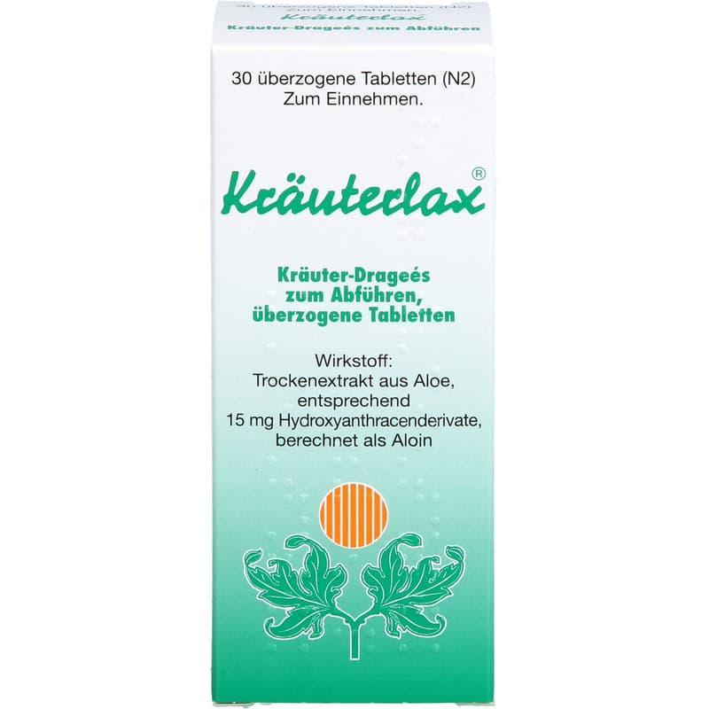 KRÄUTERLAX Dr.Henk 15 mg Kräuterdrag.z.Abführen