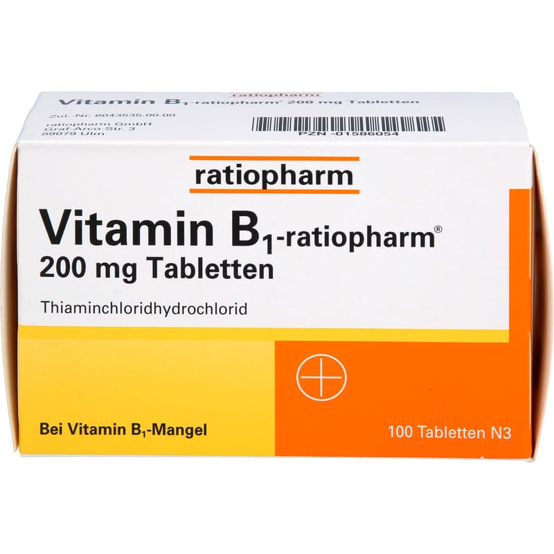 VITAMIN B1-RATIOPHARM 200 mg Tabletten