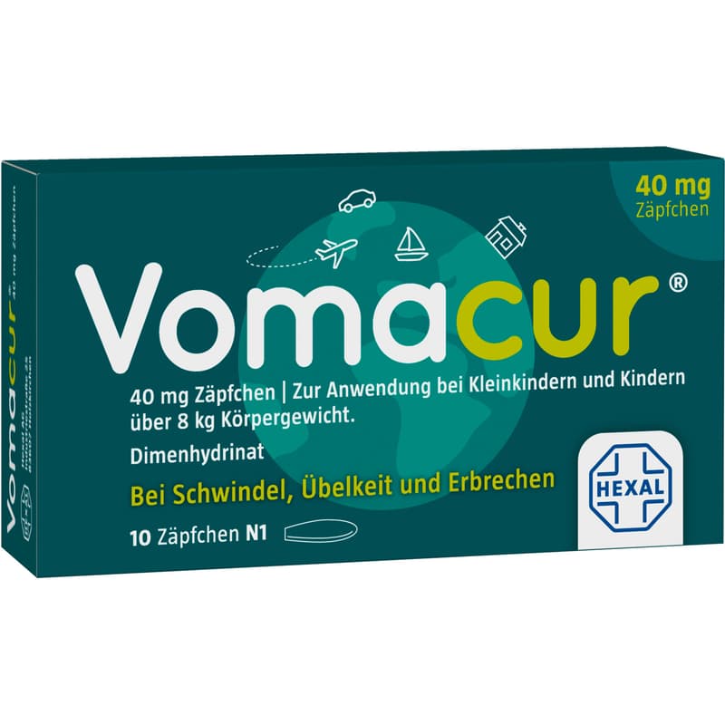VOMACUR 40 Suppositorien