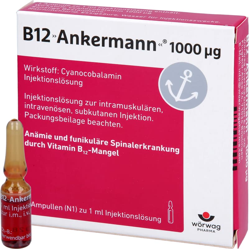 B12 ANKERMANN 1000 μg Injektionslösung Amp.