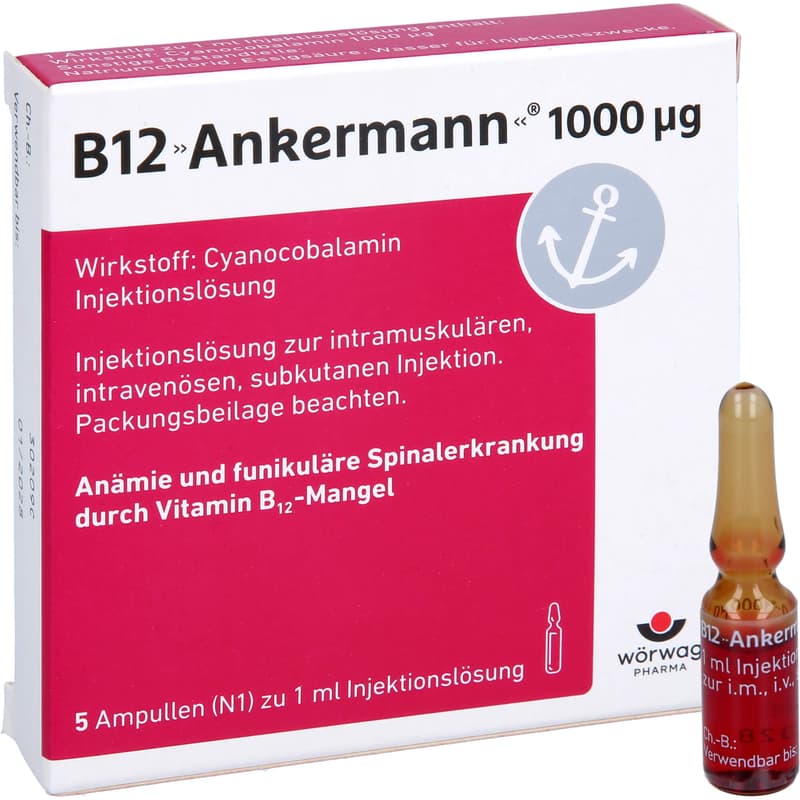 B12 ANKERMANN 1000 μg Injektionslösung Amp.