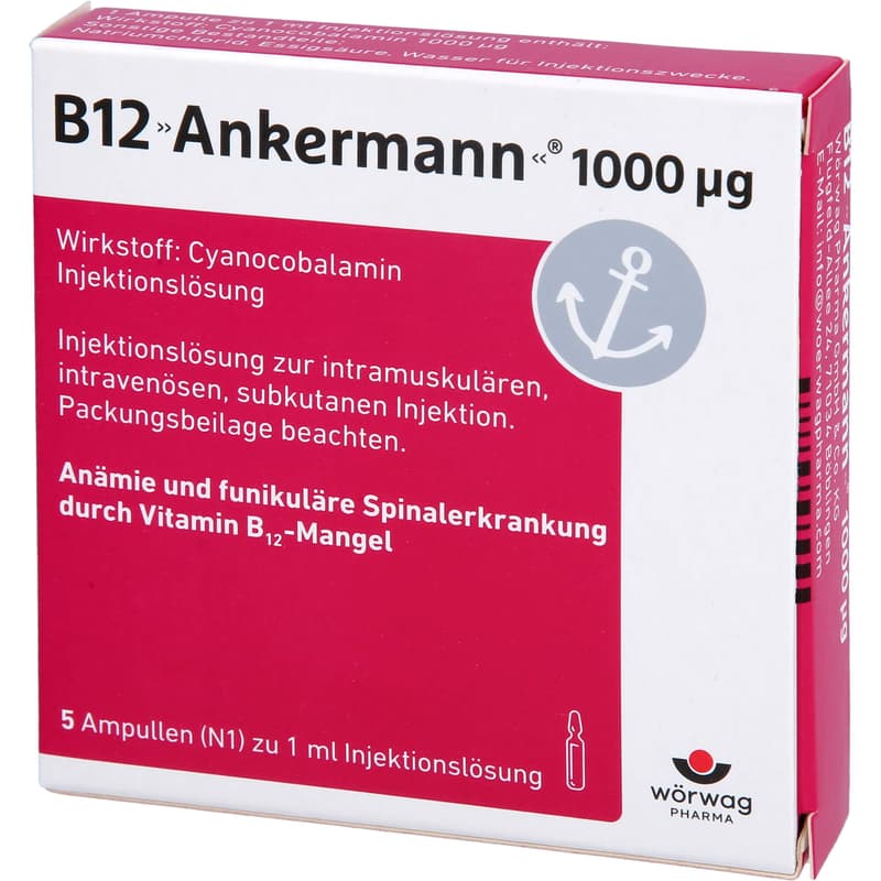 B12 ANKERMANN 1000 μg Injektionslösung Amp.