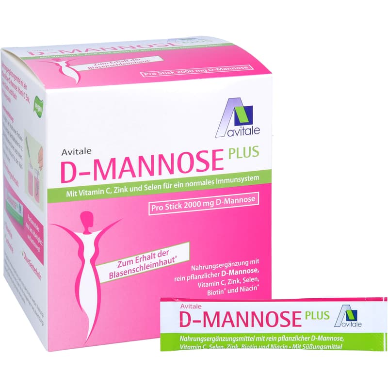 D-MANNOSE PLUS 2000 mg Sticks m.Vit.u.Mineralstof.