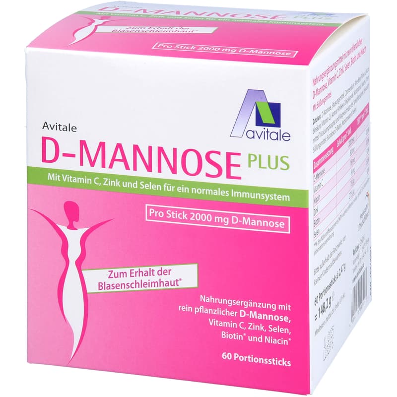 D-MANNOSE PLUS 2000 mg Sticks m.Vit.u.Mineralstof.