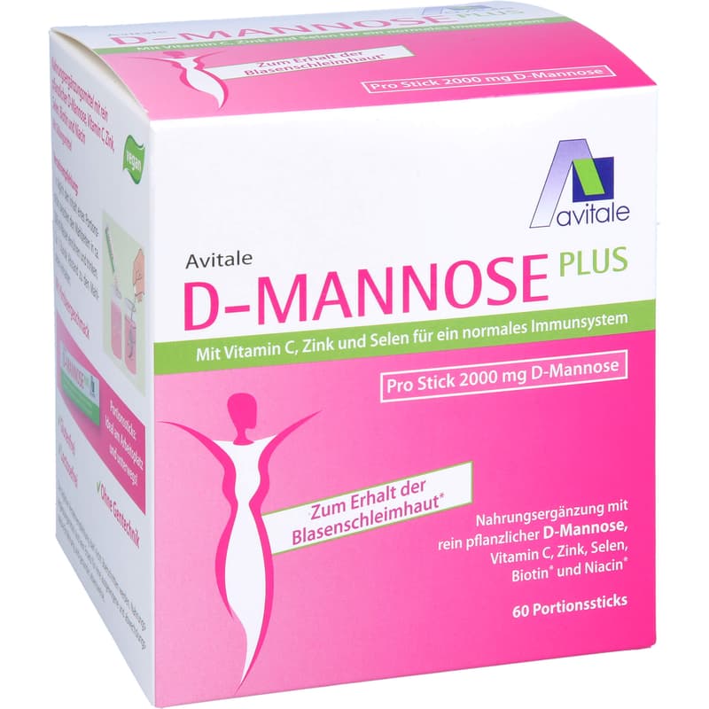 D-MANNOSE PLUS 2000 mg Sticks m.Vit.u.Mineralstof.