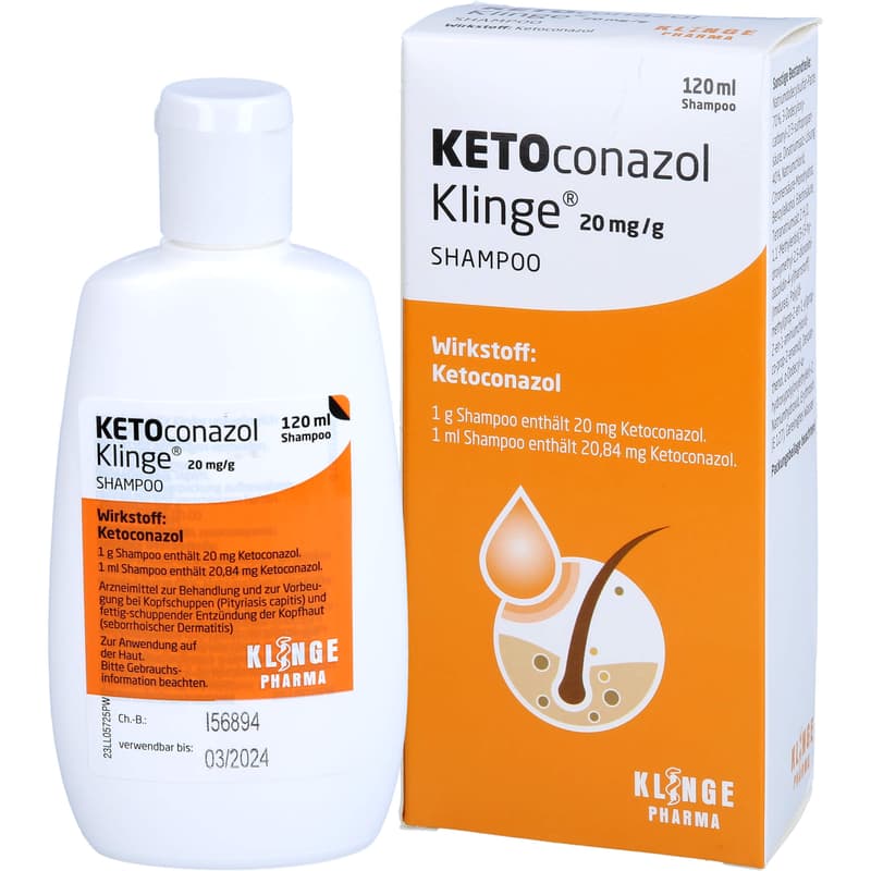 KETOCONAZOL Klinge 20 mg/g Shampoo