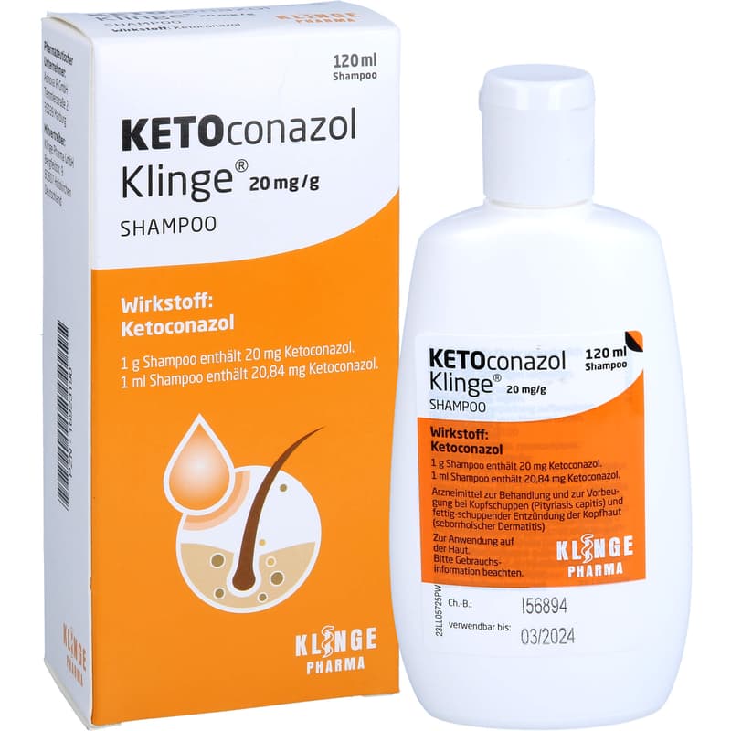 KETOCONAZOL Klinge 20 mg/g Shampoo