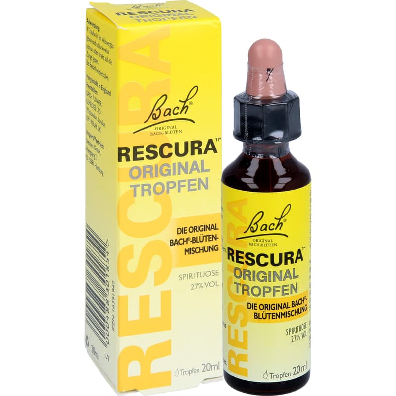BACHBLÜTEN Original Rescura Tropfen m.Alkohol